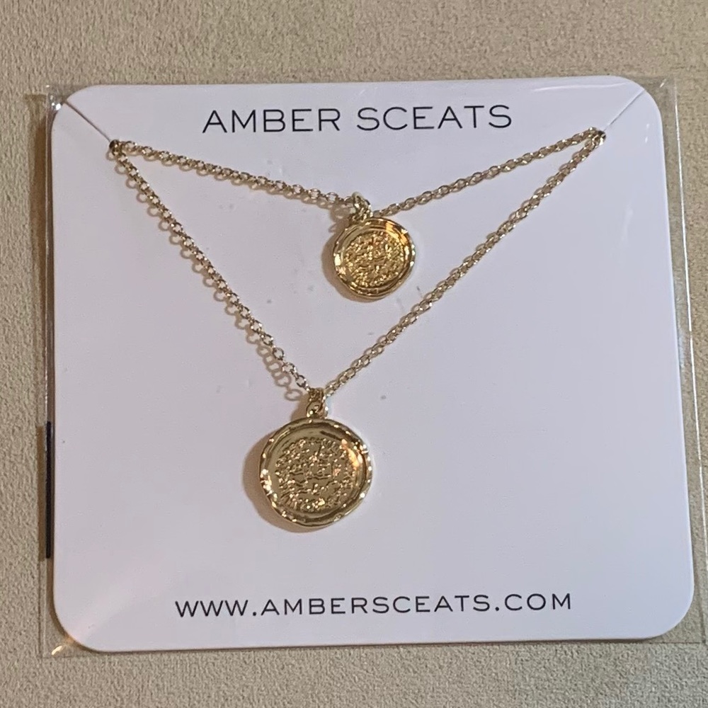 Amber Sceats Gold-Plated Double-Layered Necklace